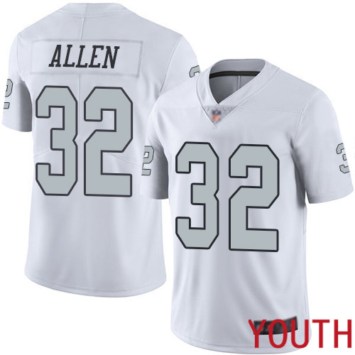 Oakland Raiders Limited White Youth Marcus Allen Jersey NFL Football #32 Rush Vapor Untouchable Jersey->youth nfl jersey->Youth Jersey